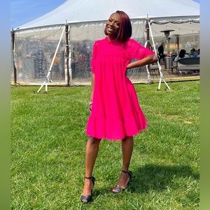 Pink doll baby dress